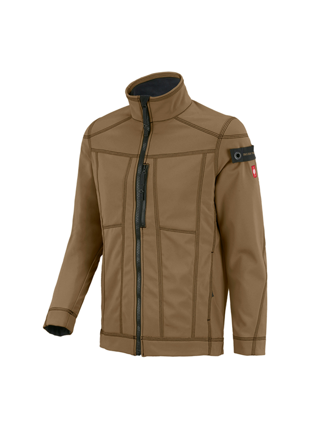Work Jackets: Softshell jacket e.s.roughtough + walnut 2