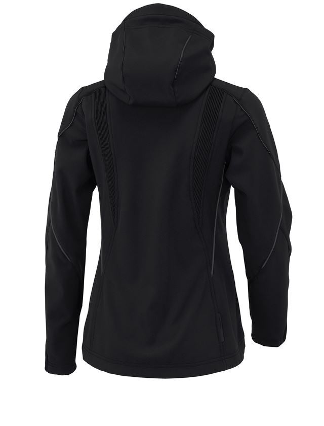 Work Jackets: Softshell jacket e.s.vision, ladies' + black 3