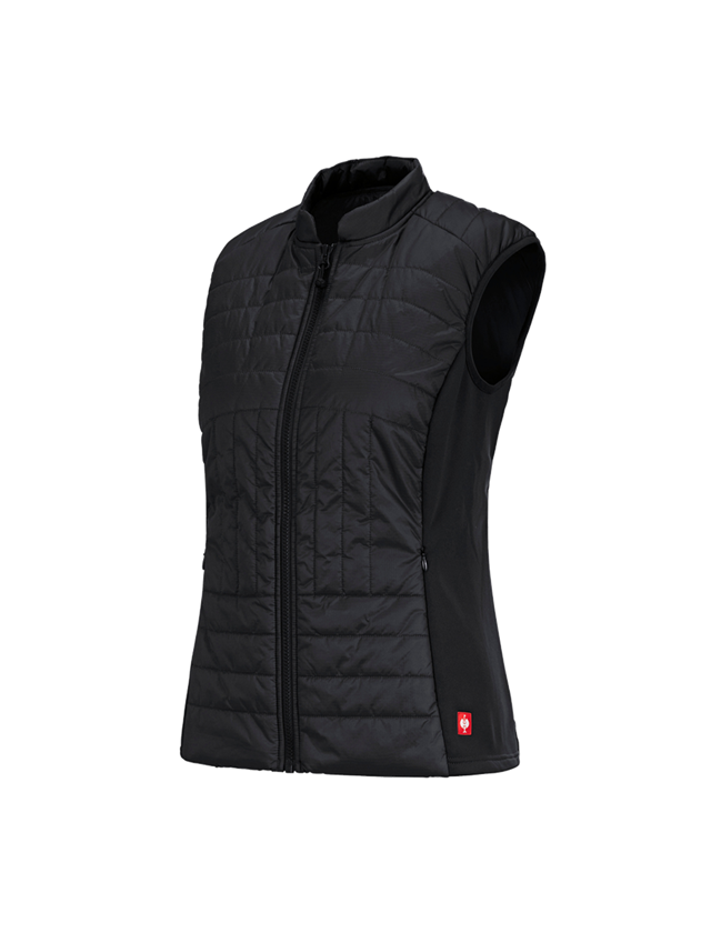 Work Body Warmer: e.s. Function quilted bodywarmer thermo stretch,l. + black