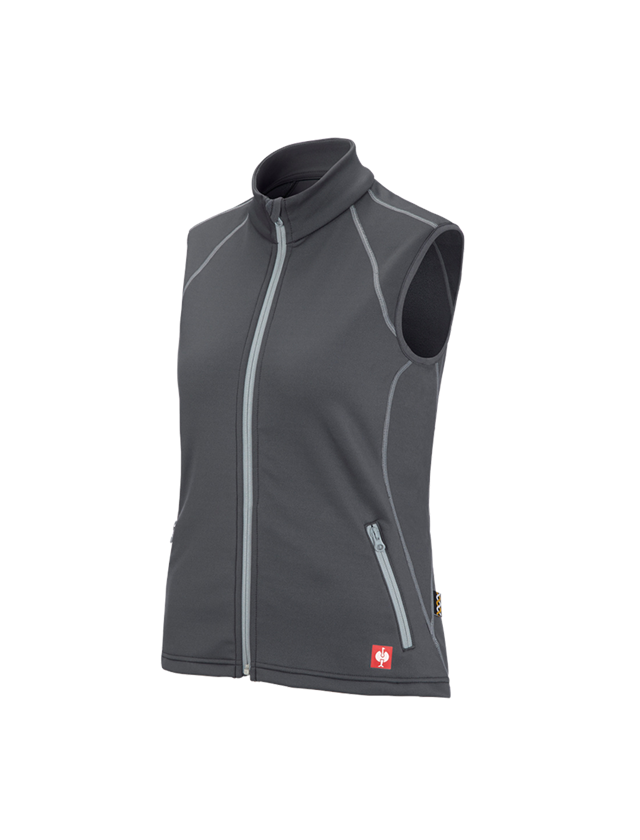 Work Body Warmer: Funct. bodyw. thermo stretch e.s.motion 2020,lad. + anthracite/platinum 2