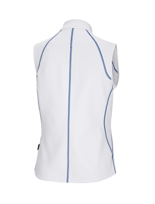 Work Body Warmer: Funct. bodyw. thermo stretch e.s.motion 2020,lad. + white/gentian blue 3