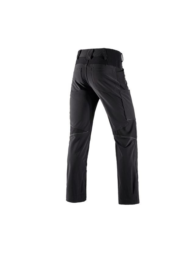 FLEX-LINE Arbeitshose Bundhose Stretch Jacke Hose Slim Fit Workwear schwarz 