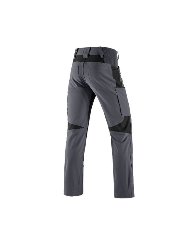 Pantalons de travail: Pantalon Cargo e.s.vision stretch, hommes + gris/noir 3