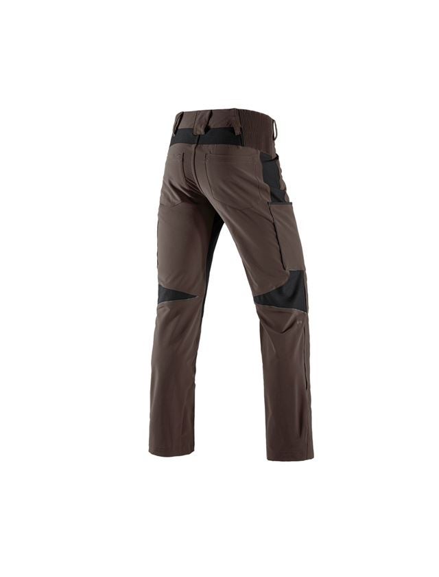 Pantalons de travail: Pantalon Cargo e.s.vision stretch, hommes + marron/noir 3