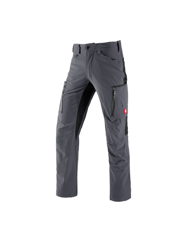 Pantalons de travail: Pantalon Cargo e.s.vision stretch, hommes + gris/noir 2