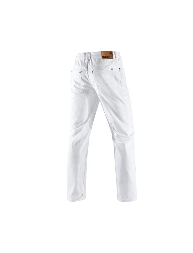Work Trousers: e.s. 7-pocket jeans + white 1