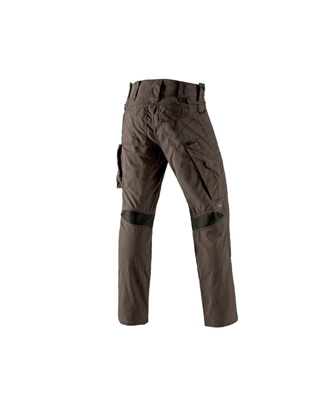 Pantalons de travail: e.s. Pantalon à taille élastique cotton touch + écorce 1