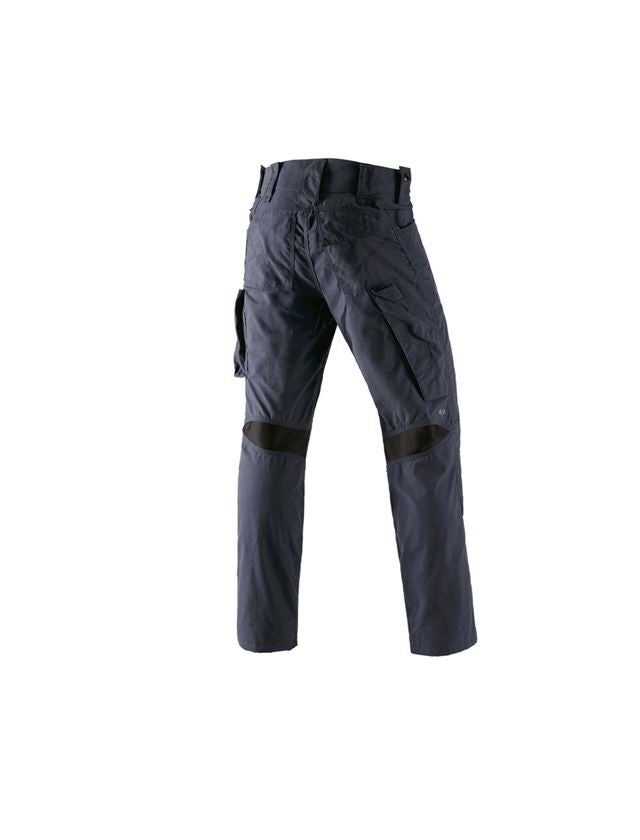Pantalons de travail: e.s. Pantalon à taille élastique cotton touch + bleu nuit 3