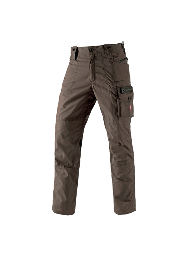 Pantalons de travail: e.s. Pantalon à taille élastique cotton touch + écorce