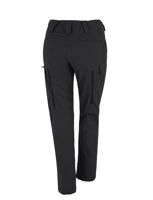 Pantalons de travail: e.s. Pantalon de travail pocket, femmes + noir 1