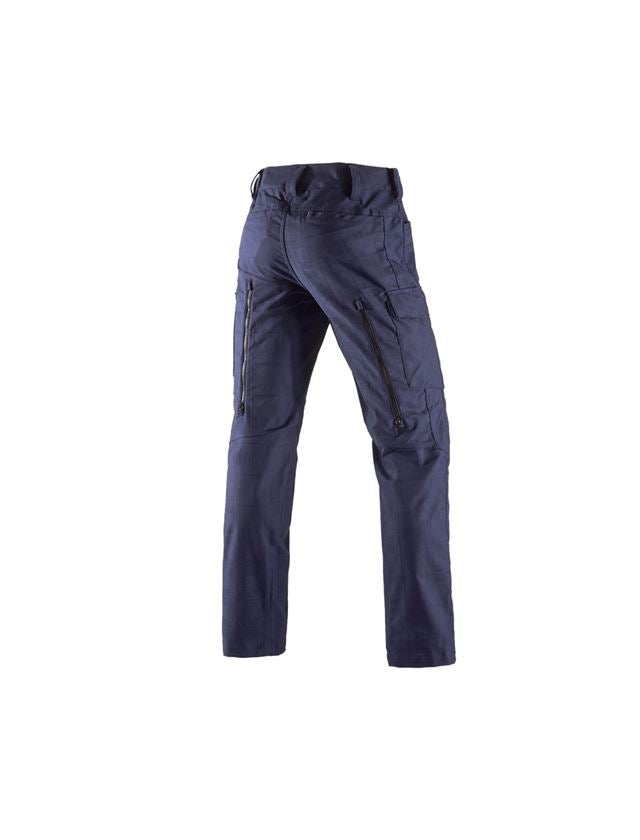 Pantalons de travail: e.s. Pantalon de travail pocket, hommes + bleu foncé 1