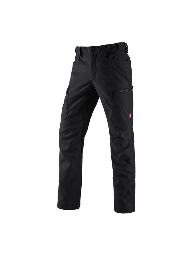 Pantalons de travail: e.s. Pantalon de travail pocket, hommes + noir