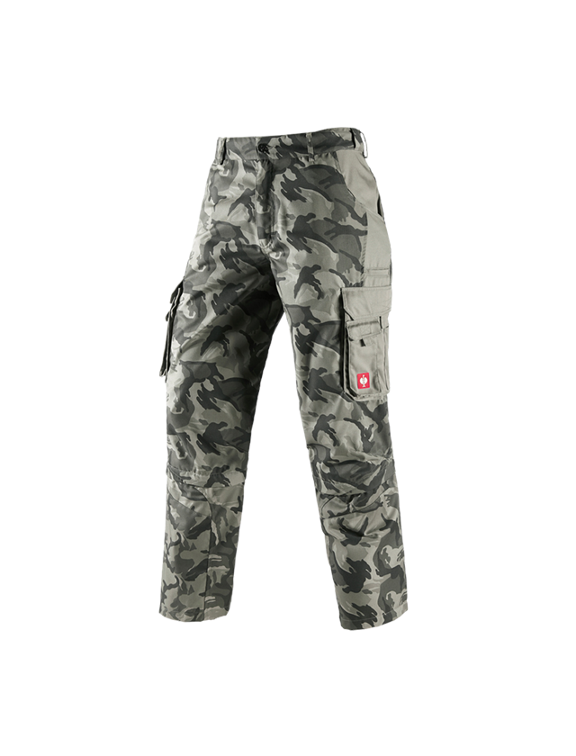Pantalons de travail: Pantalon zippé e.s. camouflage + camouflage gris pierre 2