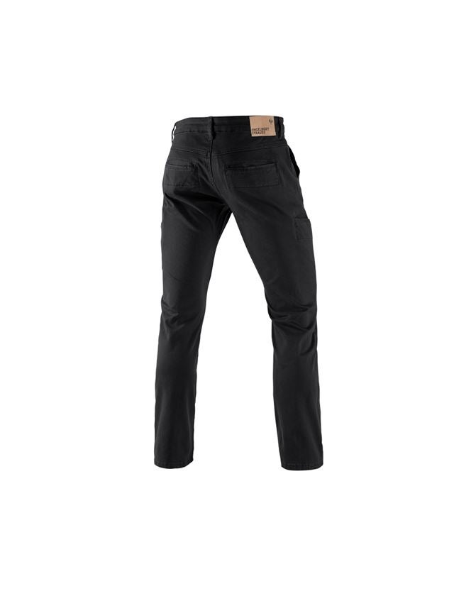 Pantalons de travail: e.s. Pantalon de travail Chino, hommes + noir 1