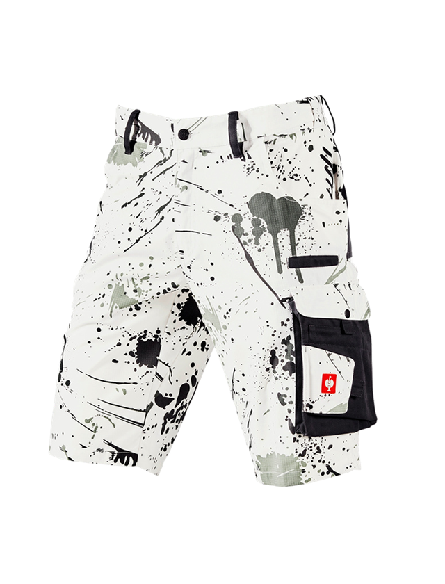 Pantalons de travail: e.s. Short Painter + blanc/graphite 2