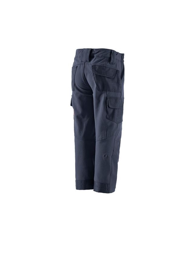 Trousers: Funct.cargo trousers e.s.dynashield solid,child. + pacific 3