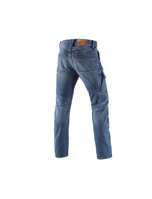 Pantalons de travail: e.s. Jeans de travail cargo POWERdenim + stonewashed 3