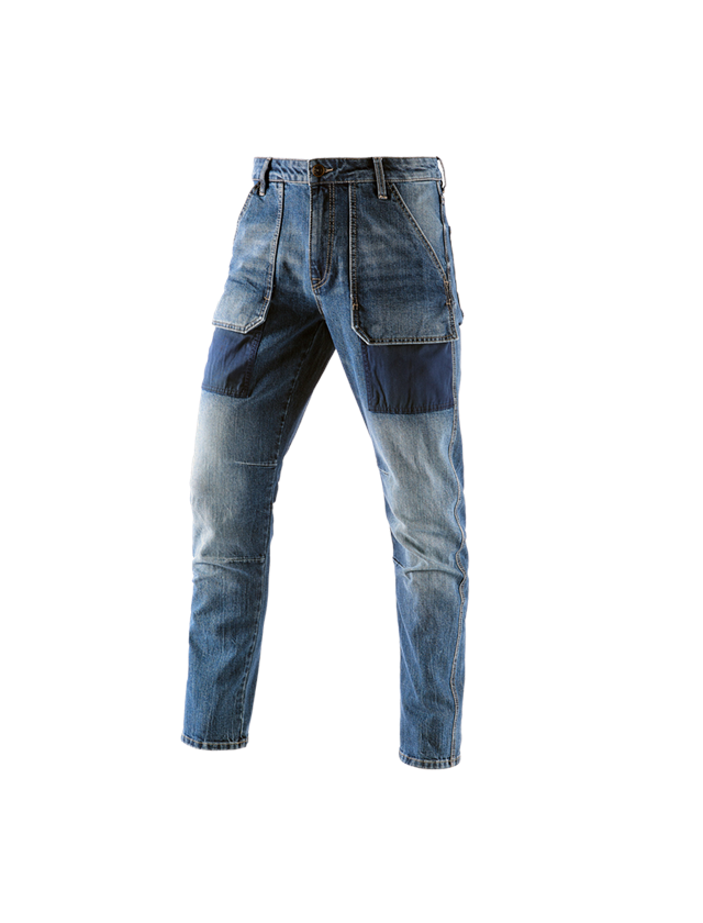 Work Trousers: e.s. 7-pocket jeans POWERdenim + stonewashed 2