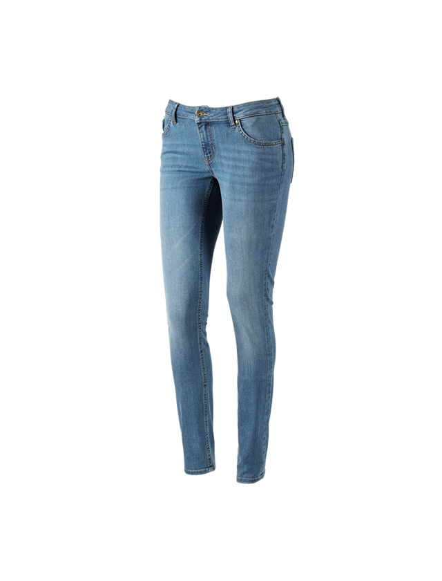 Work Trousers: e.s. 5-pocket stretch jeans, ladies' + stonewashed 2