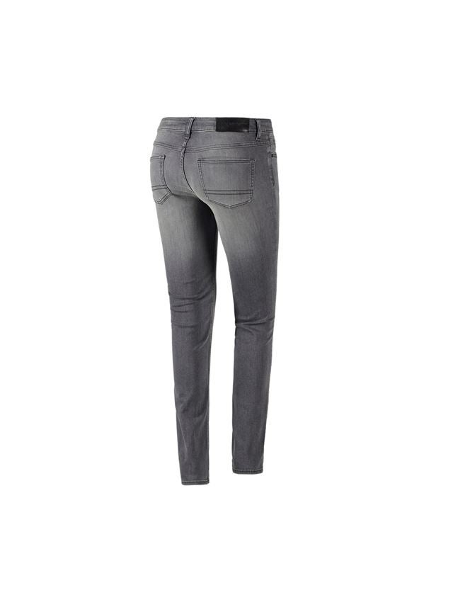 Work Trousers: e.s. 5-pocket stretch jeans, ladies' + graphitewashed 2