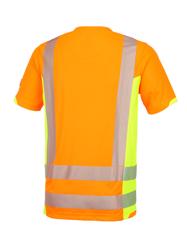 Shirts & Co.: Warnschutz Funktions T-Shirt e.s.motion 2020 + warnorange/warngelb 2