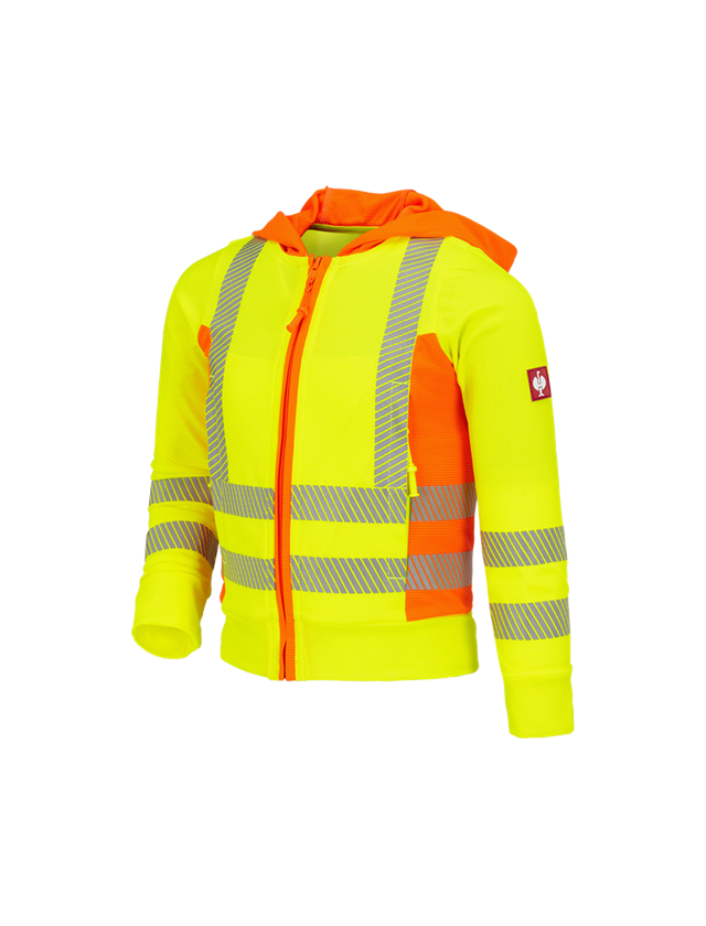 Jackets: High-vis functio. hooded jacket e.s.motion2020, c. + high-vis yellow/high-vis orange