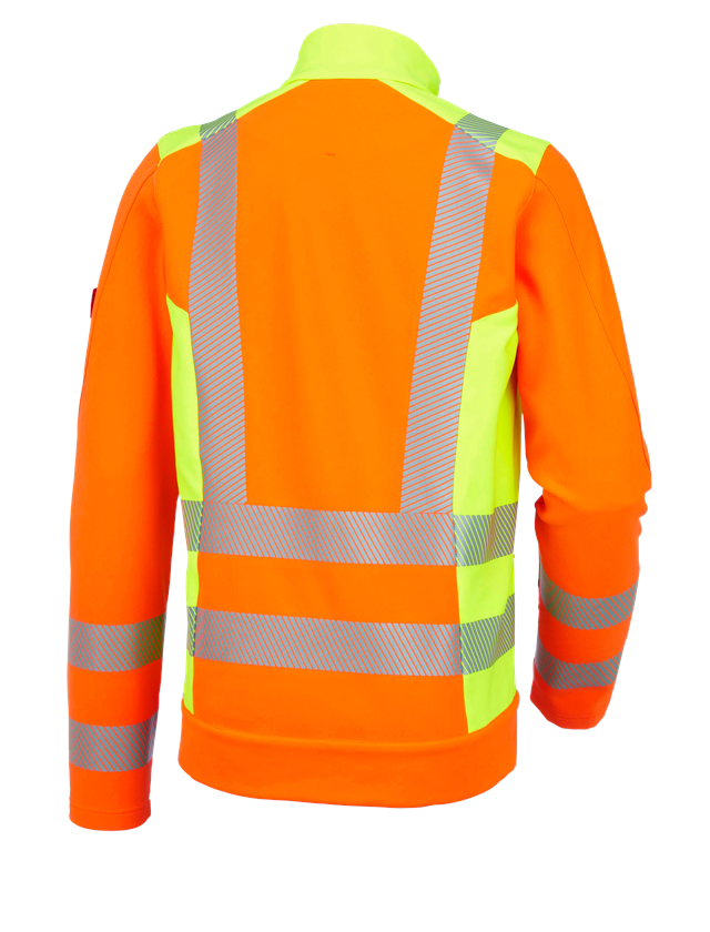 Work Jackets: High-vis softshell jacket softl. e.s.motion 2020 + high-vis orange/high-vis yellow 3