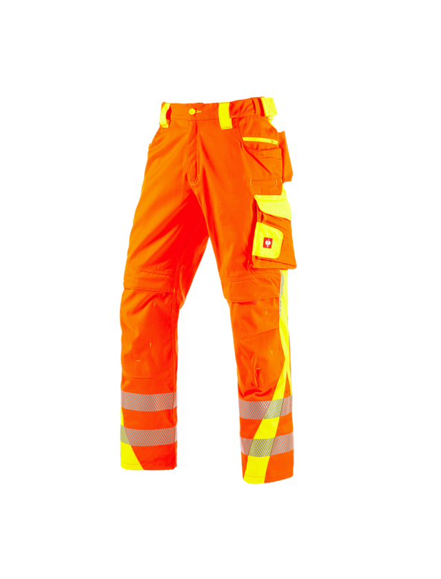 Work Trousers: High-vis trousers e.s.motion 2020 + high-vis orange/high-vis yellow 2