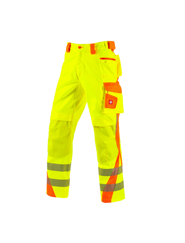 Work Trousers: High-vis trousers e.s.motion 2020 + high-vis yellow/high-vis orange 2