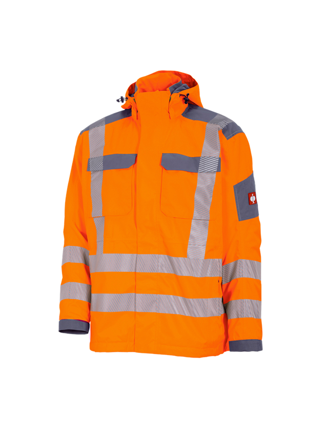 Vestes de travail: Veste fonctionnelle de signalisation e.s.prestige + orange fluo/gris 1