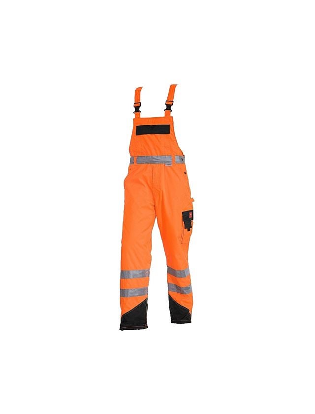 Pantalons de travail: Salopette thermique de signalisation e.s.image + orange fluo