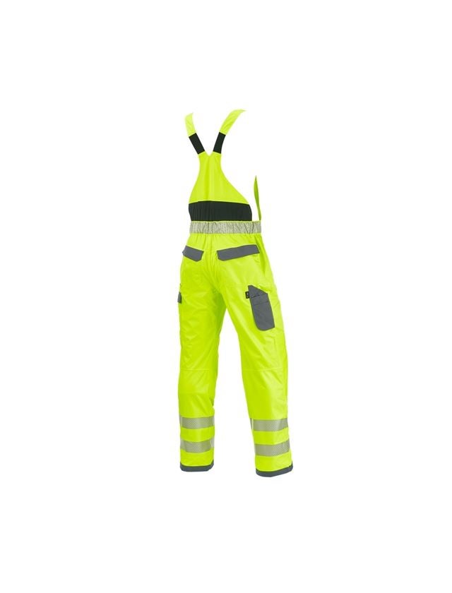 Pantalons de travail: Salopette fonctionnelle de signal. e.s.prestige + jaune fluo/gris 1