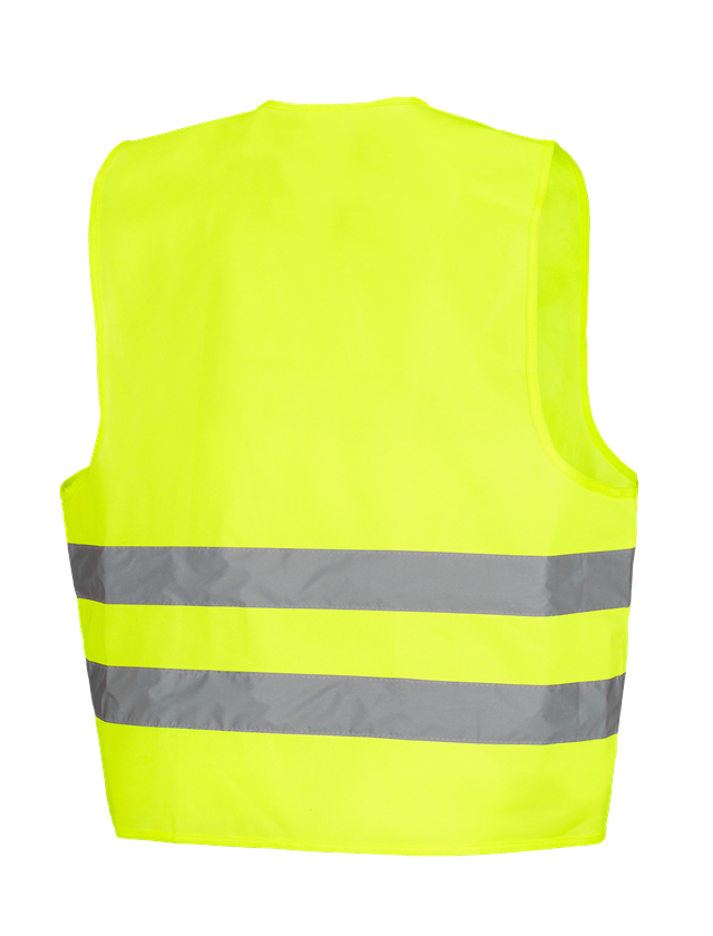 Work Body Warmer: STONEKIT High-Vis bodywarmer Basic + high-vis yellow