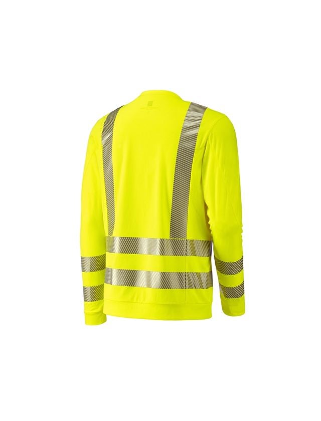 Shirts & Co.: e.s. Warnschutz Funktions Longsleeve + warngelb 1