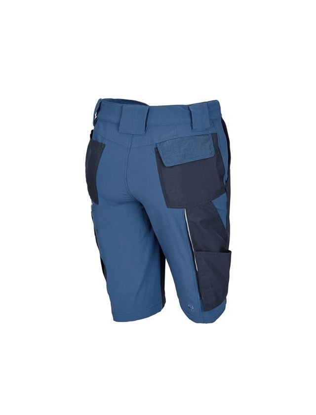 Work Trousers: Functional short e.s.dynashield, ladies' + cobalt/pacific 2