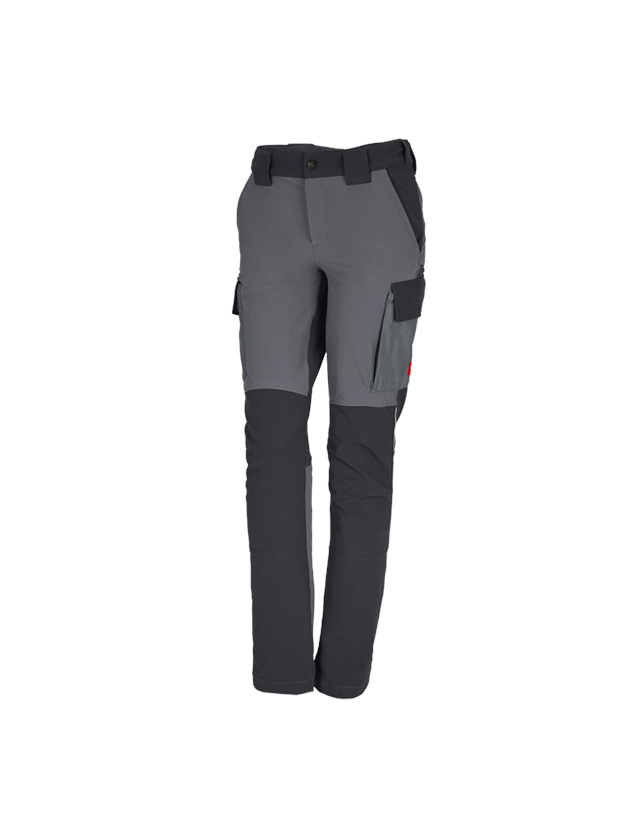 Pantalons de travail: Fonct. pantalon Cargo e.s.dynashield, femmes + ciment/graphite 3