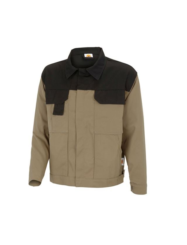 Work Jackets: STONEKIT Work jacket Odense + khaki/black