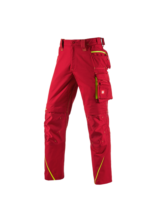 Work Trousers: Trousers e.s.motion 2020 + fiery red/high-vis yellow 2