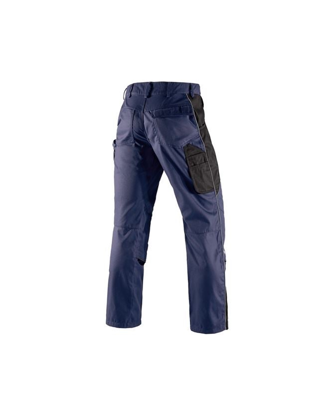 Pantalons de travail: Pantalon à taille élastique e.s.active + bleu foncé/noir 3