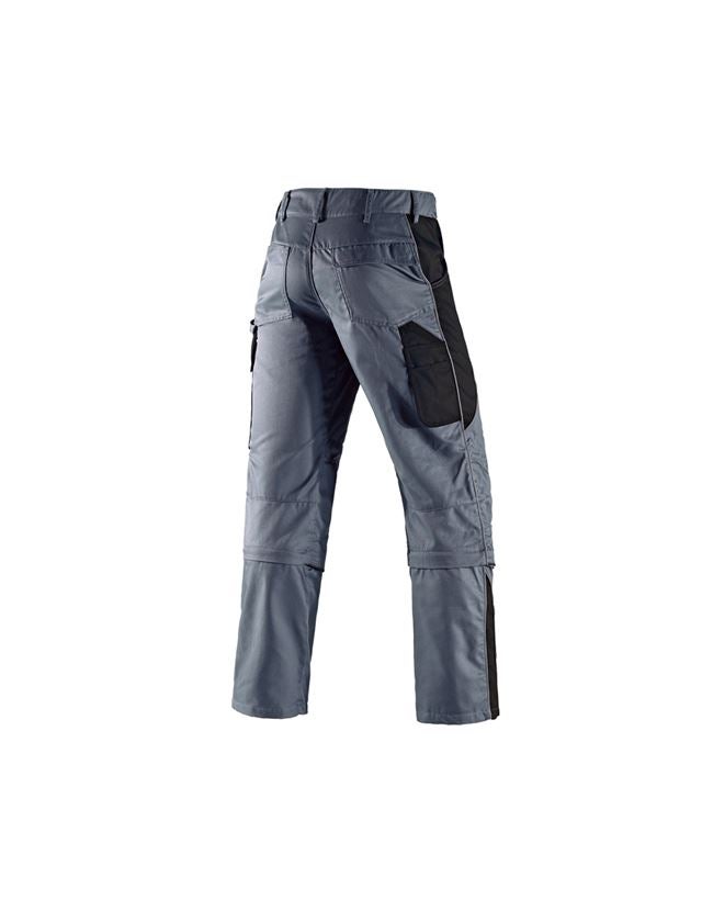 Installateurs / Plombier: Pantalon à taille élastique av. Zip-off e.s.active + gris/noir 3