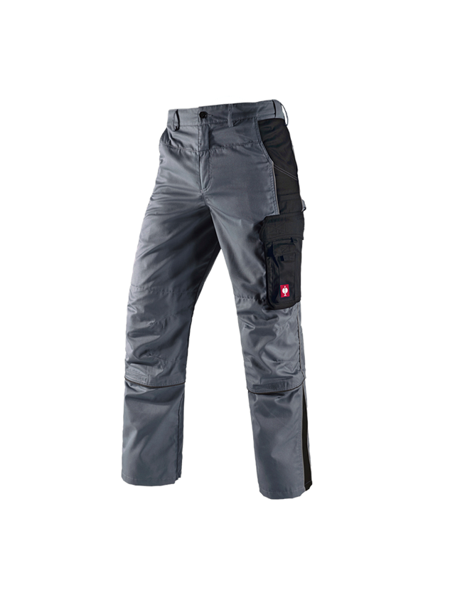 Installateurs / Plombier: Pantalon à taille élastique av. Zip-off e.s.active + gris/noir 2