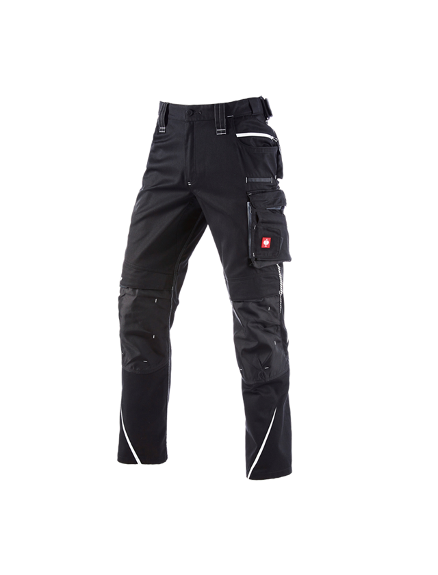 Work Trousers: Winter trousers e.s.motion 2020, men´s + black/platinum 2