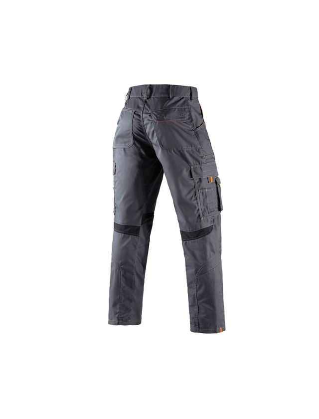 Pantalons de travail: Pantalon à taille élastique e.s.akzent + anthracite/orange 3
