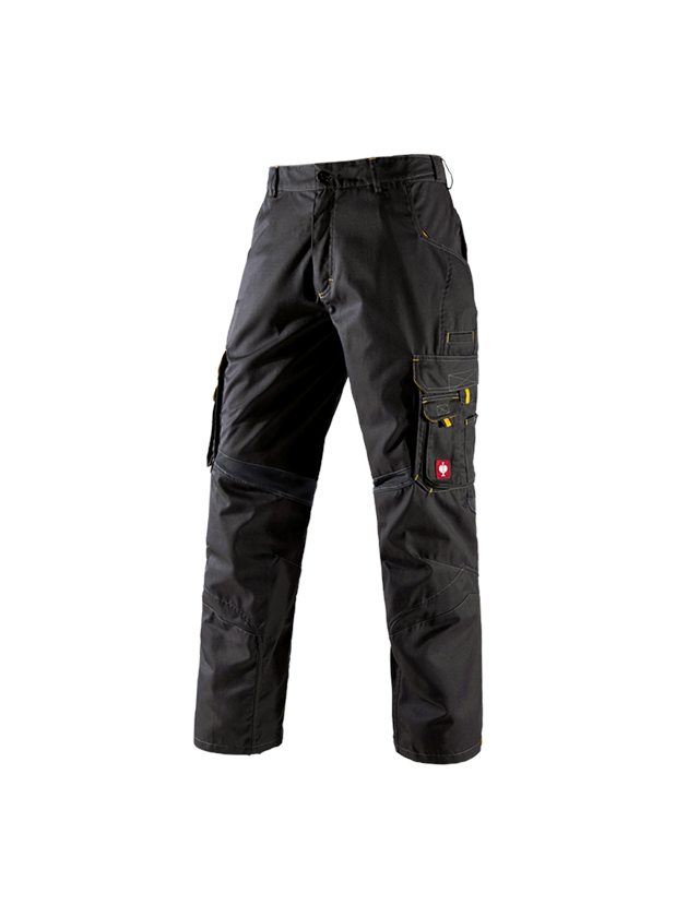 Pantalons de travail: Pantalon à taille élastique e.s.akzent + noir/jaune 2