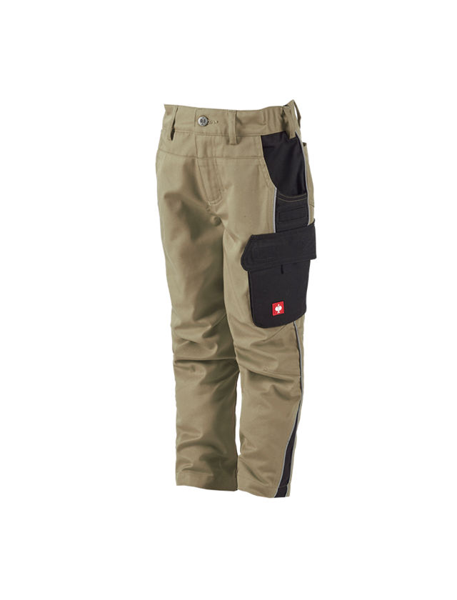 Trousers: Children's trousers e.s.active + khaki/black