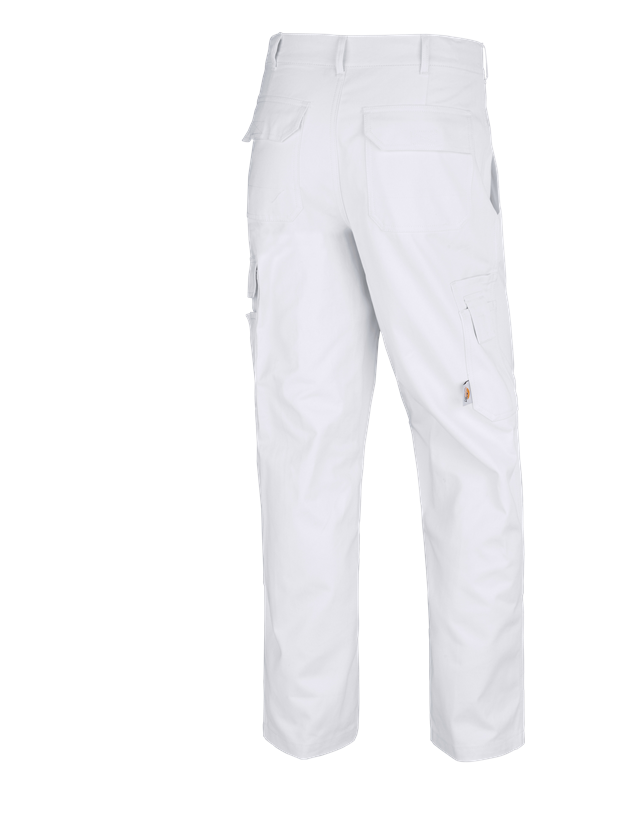 Pantalons de travail: STONEKIT Pantalon à taille élastique Aalborg + blanc 1