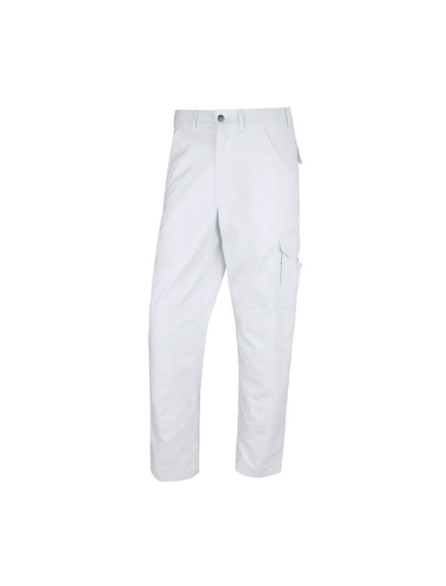 Pantalons de travail: STONEKIT Pantalon à taille élastique Aalborg + blanc