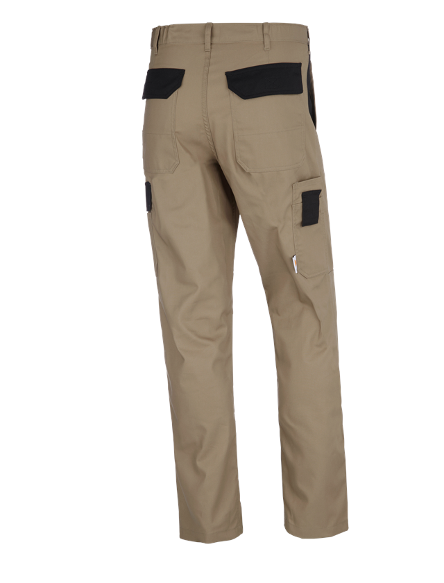Pantalons de travail: STONEKIT Pantalon à taille élastique Odense + kaki/noir 1