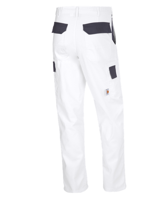 Pantalons de travail: STONEKIT Pantalon à taille élastique Odense + blanc/gris 1