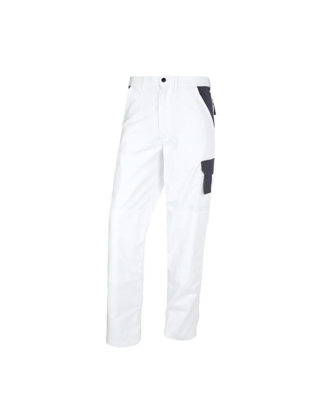 Pantalons de travail: STONEKIT Pantalon à taille élastique Odense + blanc/gris